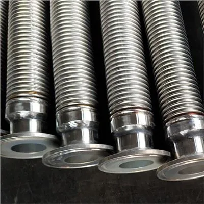 Geflochtene Metallschlauchverbinder mit Flansch