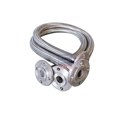Geflochtene Metallschlauchverbinder mit Flansch